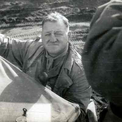 Officer with compass and map