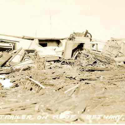 Destroyed house