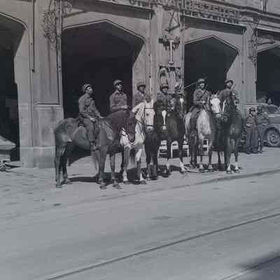 45th Military Police on horseback