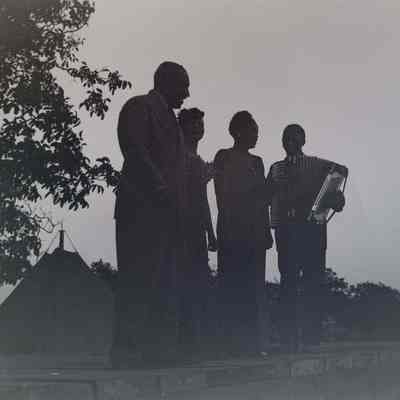 Silhouettes of entertainers