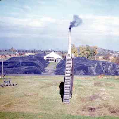 Winter coal supply at Camp Crawford