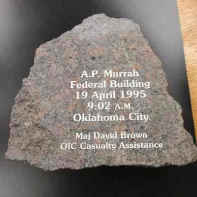 Rock from Murrah Building