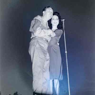 Entertainers on stage