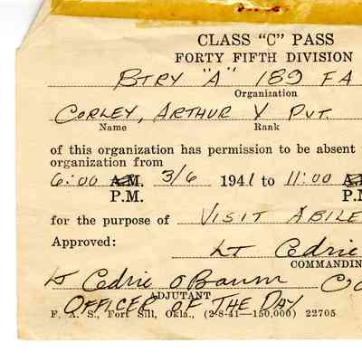 Class "C" Pass