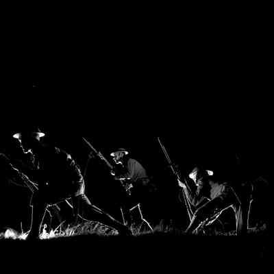 Soldiers posed for attack