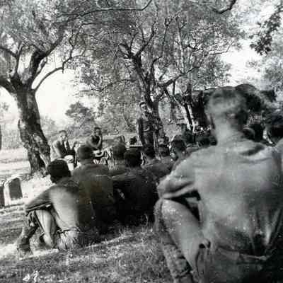 Memorial Service in the field