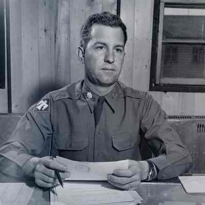 Soldier at his desk