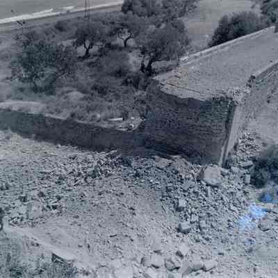 Destroyed bridge