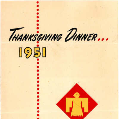 Thanksgiving menu and prayer