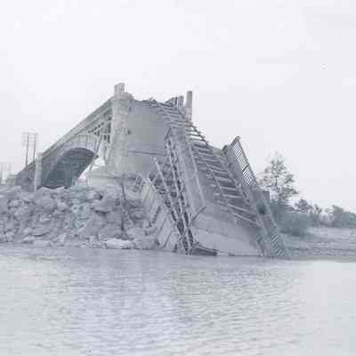 Destroyed bridge