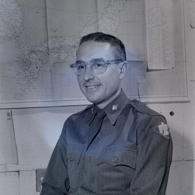 Unknown officer at his desk