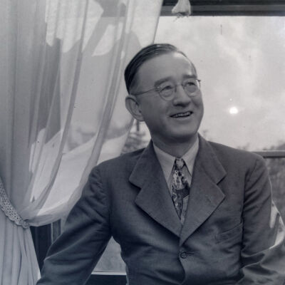 Portrait of a civilian gentleman in front of a window