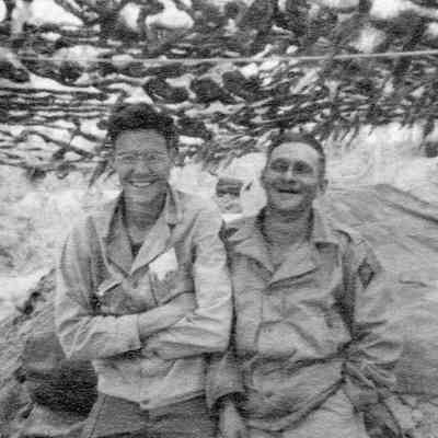 Soldiers posing