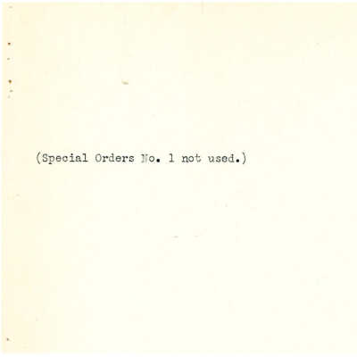 Special Orders Adjutant General 1943