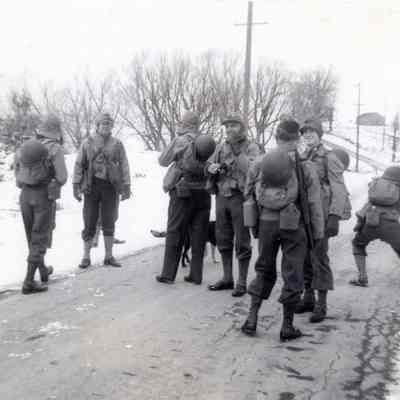 Soldiers Resting during March