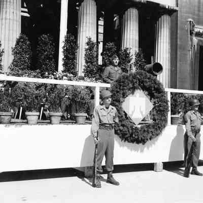 General Frederick giving address