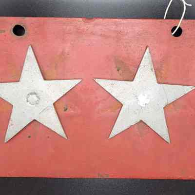 Major General Rank Insignia Plate