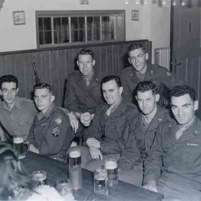 Soldiers at enlisted men's club