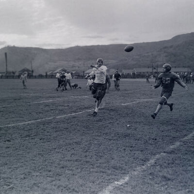Soldiers playing football