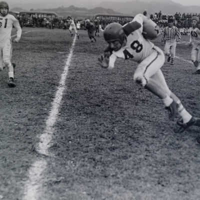 Soldiers playing football
