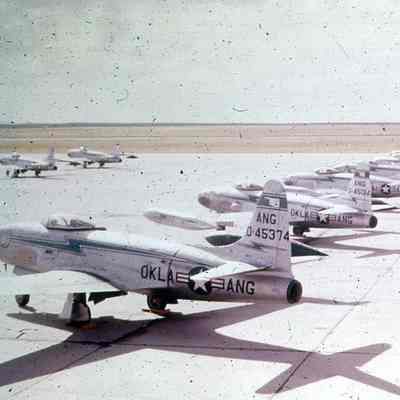 F-80 Jets on the flight line