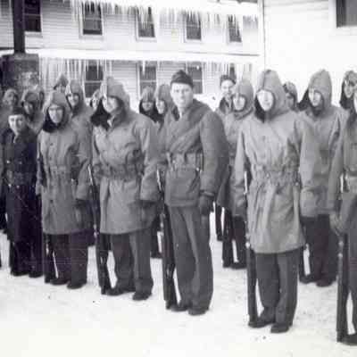 Soldiers in Formation in the Snow