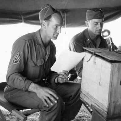 Soldiers during interview