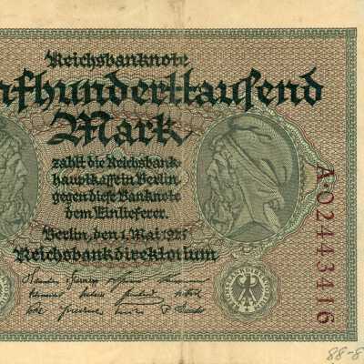 German Reichsbanknote Type 1923 Five Hundred Thousand Mark
