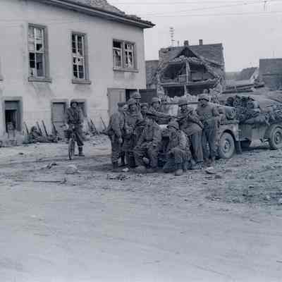 Soldiers relaxing