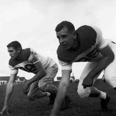 Soldiers during football practice