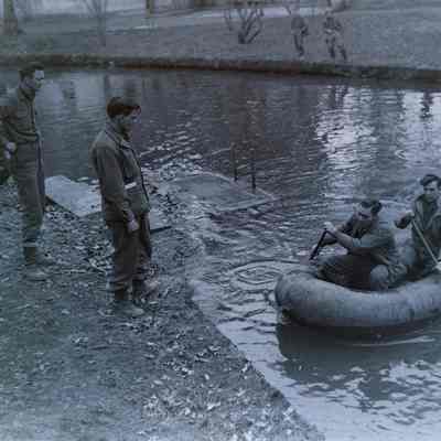 Soldiers training in scout school
