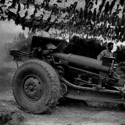 Firing an artillery piece