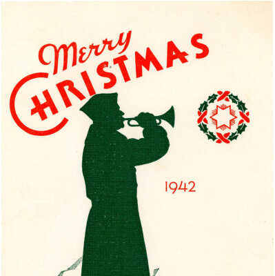 Christmas menu and roster for 171st Field Artillery
