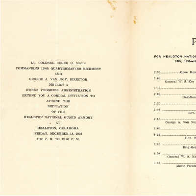Dedication Program