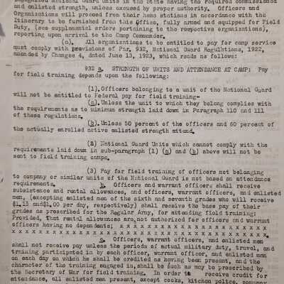 General Order #19 Headquarters Oklahoma National Guard-1925
