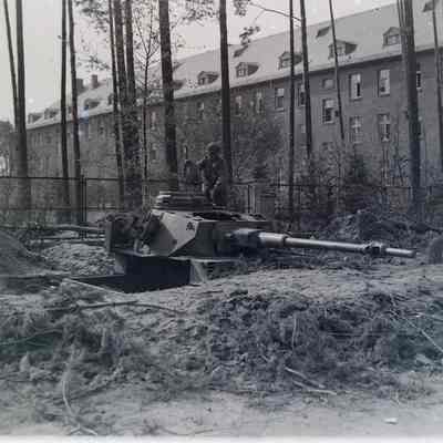 Destroyed German equipment