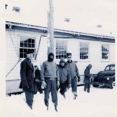 Officers posing in the Snow