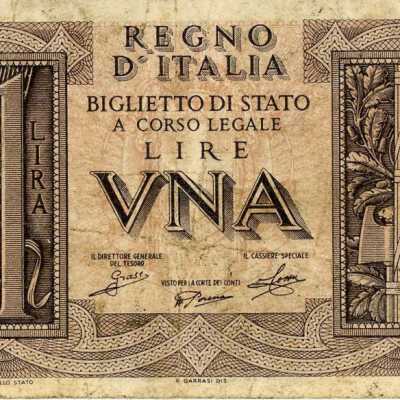 Italian One Lira-1939