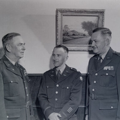 Generals McClain and Styron with another officer