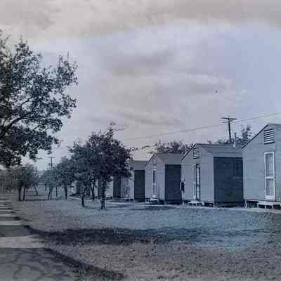 Barracks buildings at Camp Bowie