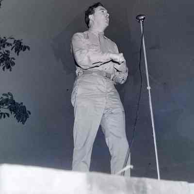 Entertainer on stage