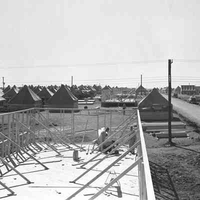 Barracks under construction