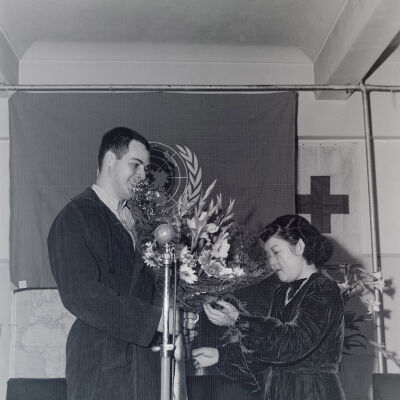 Ceremony for Army Medical Corps, Red Cross, and NATO