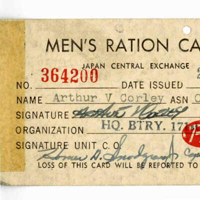 Men's Ration Card