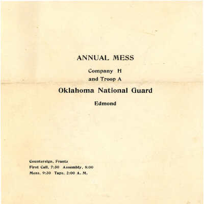 Invitation to Annual Mess
