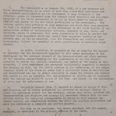 General Order #34 Headquarters Oklahoma National Guard-1922