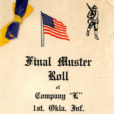 First Oklahoma Infantry Muster Roll