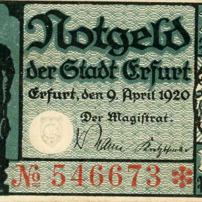 German City of Erfurt Ten Pfennig Notgeld-1920