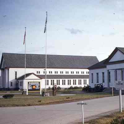 Headquarters building at Camp Crawford
