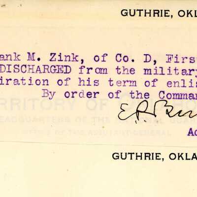 Special Order #99.5 Headquarters Oklahoma National Guard-1904